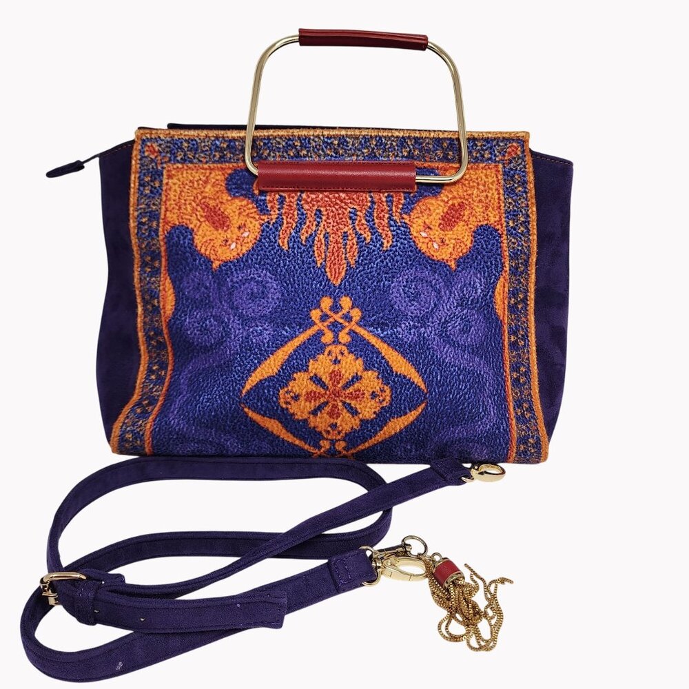 Her Universe Purple and Orange Patterned Crossbody Bag - Picture 2 of 14
